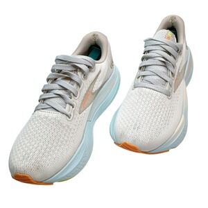 Brooks Glycerin GTS 21 Womens Running Shoes Grey Blue Orange 1204091B195 Size 10